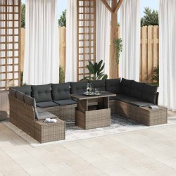 Sonata H Градински Софа Комплект 11 pcs Сив 100 x 55 x 73 см - Canapele și bănci de grădină