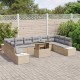 Sonata H Градински Софа Комплект 11 pcs бежово и светлосиво