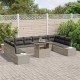Sonata H Градински Софа Комплект 11 pcs Светлосиво 100 x 55 x 73 см