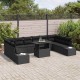 Sonata H Градински Софа Комплект 11 pcs Черно 100 x 55 x 73 см