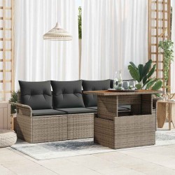 Sonata H Градински Софа Комплект 5 pcs Сив 100 x 55 x 73 см - Canapele și bănci de grădină