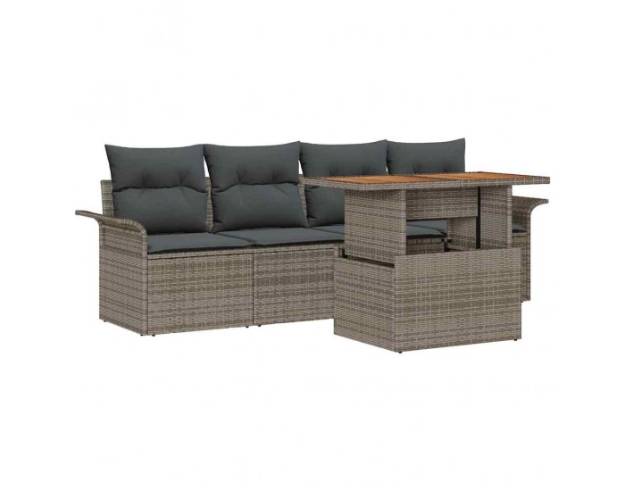 Sonata H Градински Софа Комплект 5 pcs Сив 100 x 55 x 73 см