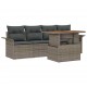 Sonata H Градински Софа Комплект 5 pcs Сив 100 x 55 x 73 см