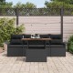 Sonata H Градински Софа Комплект 5 pcs Черно 100 x 55 x 73 см