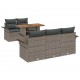 Sonata H Градински Софа Комплект 6 pcs Сив 100 x 55 x 73 см