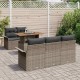 Sonata H Градински Софа Комплект 6 pcs Сив 100 x 55 x 73 см