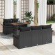 Sonata H Градински Софа Комплект 6 pcs Черно 100 x 55 x 73 см