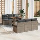 Sonata H Градински Софа Комплект 7 pcs Сив 100 x 55 x 73 см