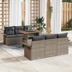 Sonata H Градински Софа Комплект 7 pcs Сив 100 x 55 x 73 см - Canapele și bănci de grădină