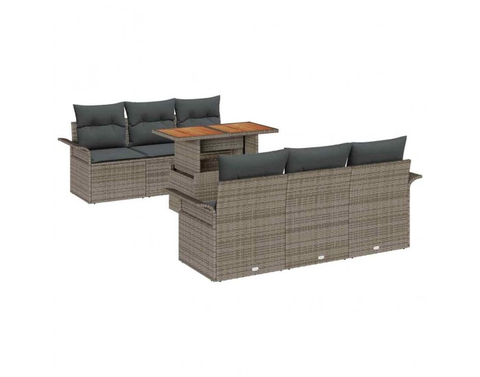 Sonata H Градински Софа Комплект 7 pcs Сив 100 x 55 x 73 см