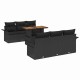 Sonata Set de canapele pentru grădină 7 buc. Negru