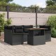 Sonata Set de canapele pentru grădină 7 buc. Negru