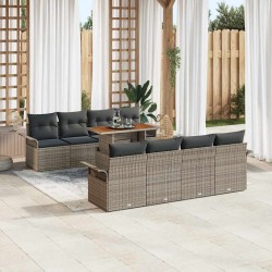 Sonata H Градински Софа Комплект 7 pcs Сив 100 x 55 x 73 см - Canapele și bănci de grădină