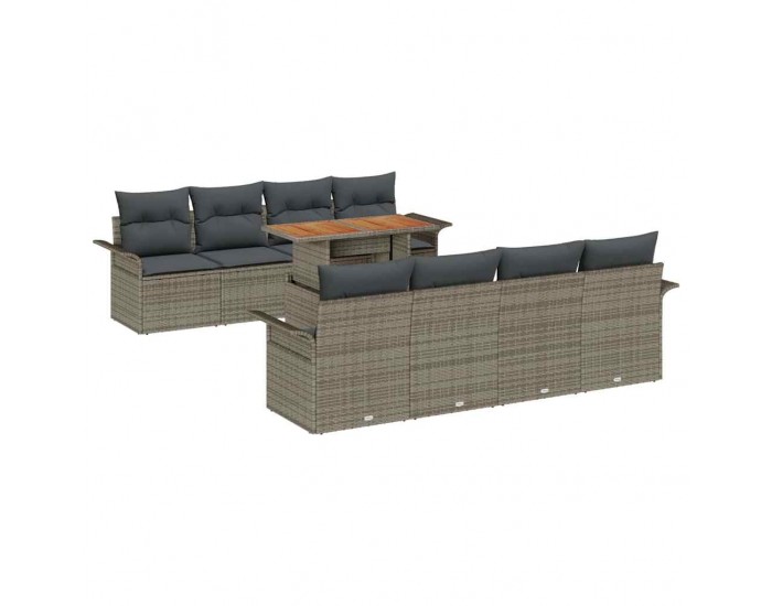 Sonata H Градински Софа Комплект 7 pcs Сив 100 x 55 x 73 см