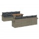 Sonata H Градински Софа Комплект 7 pcs Сив 100 x 55 x 73 см