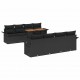 Sonata H Градински Софа Комплект 7 pcs Черно 100 x 55 x 73 см