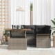 Sonata H Градински Софа Комплект 5 pcs Сив 100 x 55 x 73 см