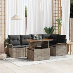 Sonata H Градински Софа Комплект 6 pcs Сив 100 x 55 x 73 см - Canapele și bănci de grădină