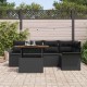 Sonata H Градински Софа Комплект 6 pcs Черно 100 x 55 x 73 см