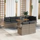 Sonata H Градински Софа Комплект 9 pcs Сив 100 x 55 x 73 см