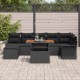 Sonata H Градински Софа Комплект с възглавница 8 pcs Черно