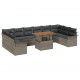 Sonata H Градински Софа Комплект 11 pcs Сив 100 x 55 x 73 см