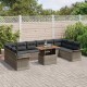 Sonata H Градински Софа Комплект 11 pcs Сив 100 x 55 x 73 см