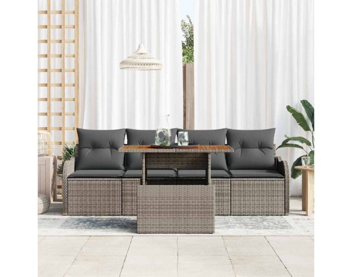 Sonata H Градински Софа Комплект 5 pcs Сив 100 x 55 x 73 см