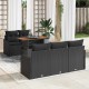 Sonata H Градински Софа Комплект 6 pcs Черно 100 x 55 x 73 см
