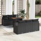 Sonata H Градински Софа Комплект 7 pcs Черно 100 x 55 x 73 см