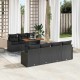 Sonata Set de canapele pentru grădină 8 buc. Negru
