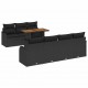 Sonata Set de canapele pentru grădină 8 buc. Negru