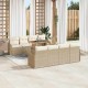 Sonata H Градински Софа Комплект 7 pcs бежово и кремаво 100 x 55 x 73 см