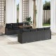 Sonata H Градински Софа Комплект 7 pcs Черно 100 x 55 x 73 см