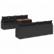 Sonata H Градински Софа Комплект 7 pcs Черно 100 x 55 x 73 см