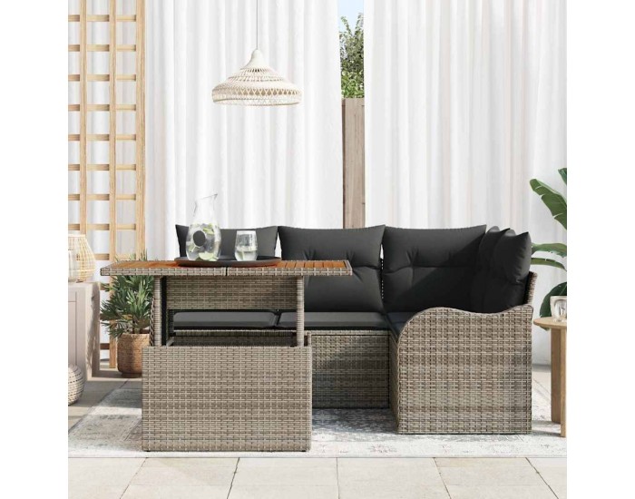 Sonata H Градински Софа Комплект 5 pcs Сив 100 x 55 x 73 см