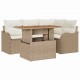 Sonata H Градински Софа Комплект 5 pcs бежово и кремаво 100 x 55 x 73 см