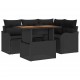 Sonata H Градински Софа Комплект 5 pcs Черно 100 x 55 x 73 см