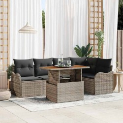 Sonata H Градински Софа Комплект 6 pcs Сив 100 x 55 x 73 см - Canapele și bănci de grădină