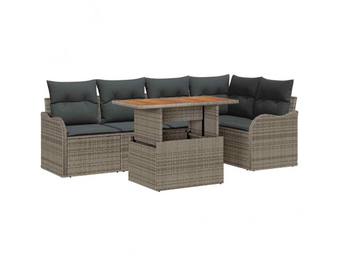 Sonata H Градински Софа Комплект 6 pcs Сив 100 x 55 x 73 см
