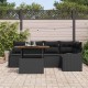 Sonata H Градински Софа Комплект 6 pcs Черно 100 x 55 x 73 см