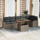Sonata H Градински Софа Комплект 7 pcs Сив 100 x 55 x 73 см