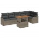 Sonata H Градински Софа Комплект 7 pcs Сив 100 x 55 x 73 см