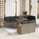 Sonata H Градински Софа Комплект 9 pcs Сив 100 x 55 x 73 см
