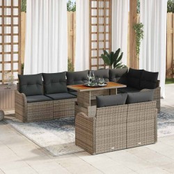 Sonata H Градински Софа Комплект 9 pcs Сив 100 x 55 x 73 см - Canapele și bănci de grădină