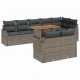 Sonata H Градински Софа Комплект 9 pcs Сив 100 x 55 x 73 см