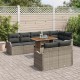 Sonata H Градински Софа Комплект 9 pcs Сив 100 x 55 x 73 см
