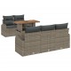 Sonata H Градински Софа Комплект 6 pcs Сив 100 x 55 x 73 см