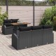 Sonata H Градински Софа Комплект 6 pcs Черно 100 x 55 x 73 см
