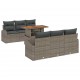 Sonata H Градински Софа Комплект 7 pcs Сив 100 x 55 x 73 см